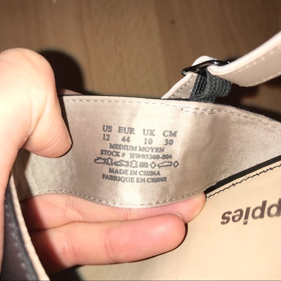 Hush Puppies Molly Malia Sandals Black Off White size 12 - Picture 8 of 8